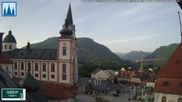 Archiviertes Webcam Bild: Basilika Mariazell am 28.08.2026 um 07:18 Uhr