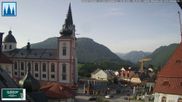 Archiviertes Webcam Bild: Basilika Mariazell am 28.08.2026 um 08:18 Uhr