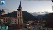 Archiviertes Webcam Bild: Basilika Mariazell am 12.10.2026 um 18:09 Uhr