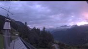 Archived webcam image showing Ardez, Bos-cha: Looking East on 18 Sep 2026 at 07:24