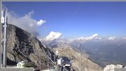 Archiviertes Webcam Bild: Skigebiet Sella Nevea - Bovec Kanin - Blick nach Osten am 29.05.2026 um 18:44 Uhr