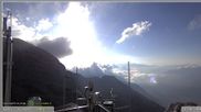 Archiviertes Webcam Bild: Skigebiet Sella Nevea - Bovec Kanin - Blick nach Osten am 12.07.2026 um 07:40 Uhr