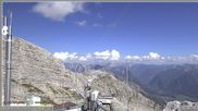 Archiviertes Webcam Bild: Skigebiet Sella Nevea - Bovec Kanin - Blick nach Osten am 30.08.2026 um 14:16 Uhr