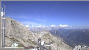 Archiviertes Webcam Bild: Skigebiet Sella Nevea - Bovec Kanin - Blick nach Osten am 30.08.2026 um 16:16 Uhr