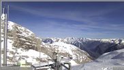 Archiviertes Webcam Bild: Skigebiet Sella Nevea - Bovec Kanin - Blick nach Osten am 26 Feb 2026 um 14:10 Uhr