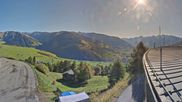 Archived webcam image showing Panoramic view from mountain hut Plantapatsch in Watles (Vinschgau Valley) on 11 Oct 2026 at 10:10