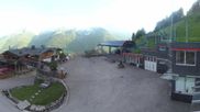 Archived webcam image showing Klausberg - mountain restaurant Kristallalm in Ahrn Valley, South Tyrol on 26 May 2026 at 06:09