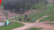 Archived webcam image showing Tanvaldsky Spicak - Top station on 15 May 2026 at 07:42