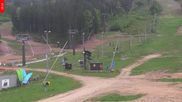 Archived webcam image showing Tanvaldsky Spicak - Top station on 15 May 2026 at 08:42