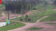Archived webcam image showing Tanvaldsky Spicak - Top station on 15 May 2026 at 16:42