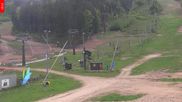 Archived webcam image showing Tanvaldsky Spicak - Top station on 15 May 2026 at 10:42