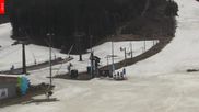 Archived webcam image showing Tanvaldsky Spicak - Top station on 28 Mar 2026 at 08:45
