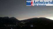 Archived webcam image showing Village Rasen with view towards Kronplatz (South Tyrol) on 26 Feb 2026 at 18:35