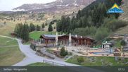 Archived webcam image showing Serfaus: View Restaurant Leithe Wirt on 6 May 2026 at 07:42