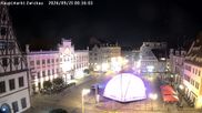 Archiviertes Webcam Bild: Zwickau in Sachsen - Hauptmarkt am 21.09.2026 um 00:15 Uhr