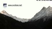 Archived webcam image showing Dent Blanche on 22 Oct 2026 at 08:33