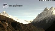 Archived webcam image showing Dent Blanche on 22 Oct 2026 at 14:33