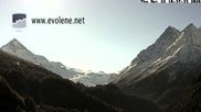 Archived webcam image showing Dent Blanche on 22 Oct 2026 at 10:33