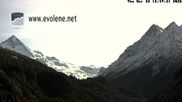 Archived webcam image showing Dent Blanche on 22 Oct 2026 at 12:33