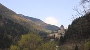 Archived webcam image showing View towards castle Taufers in South Tyrol on 12 Apr 2026 at 08:28