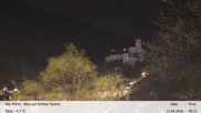 Archived webcam image showing View towards castle Taufers in South Tyrol on 12 Apr 2026 at 00:28