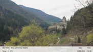 Archived webcam image showing View towards castle Taufers in South Tyrol on 12 Apr 2026 at 14:28