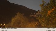 Archived webcam image showing View towards castle Taufers in South Tyrol on 25 Sep 2026 at 02:57