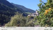 Archived webcam image showing View towards castle Taufers in South Tyrol on 25 Sep 2026 at 14:57