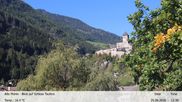 Archived webcam image showing View towards castle Taufers in South Tyrol on 25 Sep 2026 at 12:57