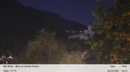 Archived webcam image showing View towards castle Taufers in South Tyrol on 3 Oct 2026 at 04:59