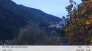 Archiviertes Webcam Bild: Blick auf Schloss Taufers am 15.10.2026 um 07:28 Uhr