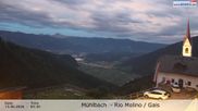 Archived webcam image showing View from Rio Molino towards Gais (Tauferer Ahrntal, South Tyrol) on 15 Jun 2026 at 04:22