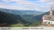 Archived webcam image showing View from Rio Molino towards Gais (Tauferer Ahrntal, South Tyrol) on 15 Jun 2026 at 08:22