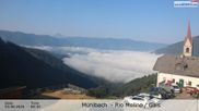 Archiviertes Webcam Bild: Blick von Mühlbach auf Gais (Tauferer Ahrntal, South Tyrol) am 03.08.2026 um 08:18 Uhr