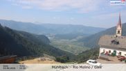 Archiviertes Webcam Bild: Blick von Mühlbach auf Gais (Tauferer Ahrntal, South Tyrol) am 03.08.2026 um 10:18 Uhr