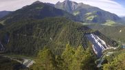 Archived webcam image showing Laax - Rhine Canyon on 14 Jun 2026 at 08:43
