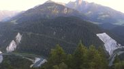 Archived webcam image showing Laax - Rhine Canyon on 26 Jun 2026 at 20:35
