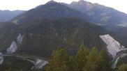 Archived webcam image showing Laax - Rhine Canyon on 5 Aug 2026 at 06:32