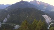 Archived webcam image showing Laax - Rhine Canyon on 2 Aug 2026 at 06:43