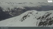 Archiviertes Webcam Bild: Davos: Jakobshorn (Blick Brämabüel) am 12.04.2026 um 10:34 Uhr