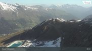 Archiviertes Webcam Bild: Davos: Jakobshorn (Blick Brämabüel) am 26.05.2026 um 08:11 Uhr