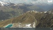 Archiviertes Webcam Bild: Davos: Jakobshorn (Blick Brämabüel) am 28.05.2026 um 10:00 Uhr