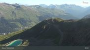 Archived webcam image showing Jakobshorn - Brämabüel on 12 Jul 2026 at 08:46