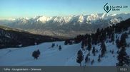 Archived webcam image showing View Glungezer: Lake Zirbensee on 5 Apr 2026 at 07:35