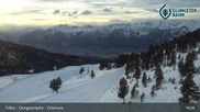Archived webcam image showing View Glungezer: Lake Zirbensee on 5 Apr 2026 at 19:35