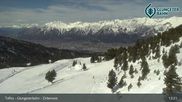 Archived webcam image showing View Glungezer: Lake Zirbensee on 5 Apr 2026 at 13:35