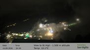 Archived webcam image showing View towards San Vigilio in South Tyrol at 1.500 m on 10 Sep 2026 at 04:50