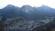 Archived webcam image showing View towards San Vigilio in South Tyrol at 1.500 m on 25 Oct 2026 at 06:24