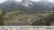 Archived webcam image showing View towards San Vigilio in South Tyrol at 1.500 m on 25 Oct 2026 at 14:24