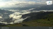 Archived webcam image showing Top Station zellamseeXpress on 18 Jul 2026 at 08:12